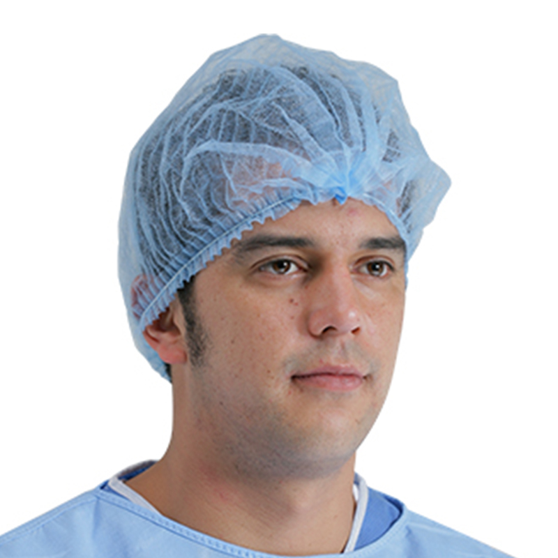 英科MC101002白色一次性無紡布條形帽圖片1 英科MC101002白色一次性無紡布條形帽圖片1