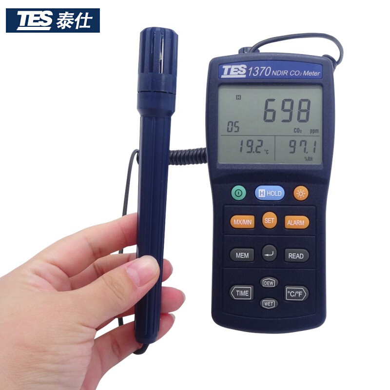 臺灣泰仕TES-1370非色散式紅外線二氧化碳測試器圖片1 臺灣泰仕TES-1370非色散式紅外線二氧化碳測試器圖片1