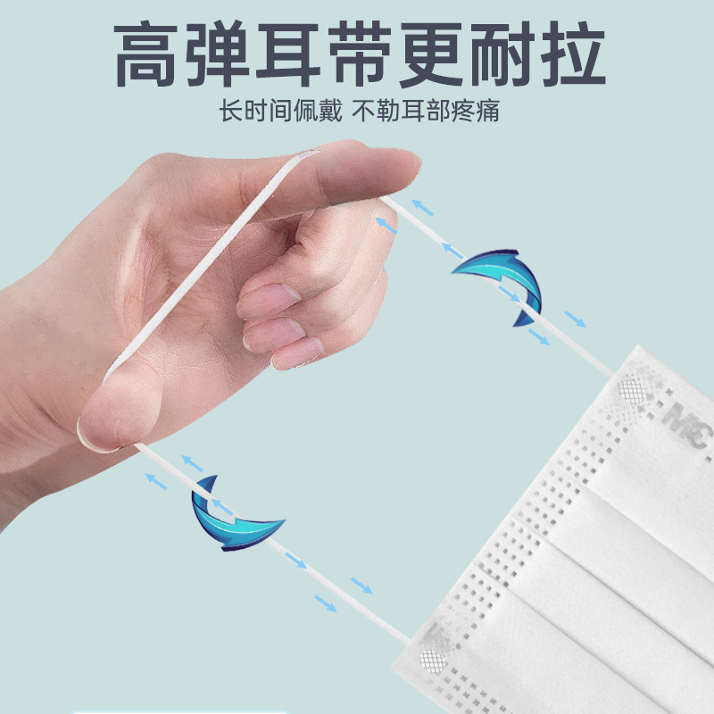 3M7660+耐適康一次性口罩 大號7只/袋圖片4 3M7660+耐適康一次性口罩 大號7只/袋圖片4