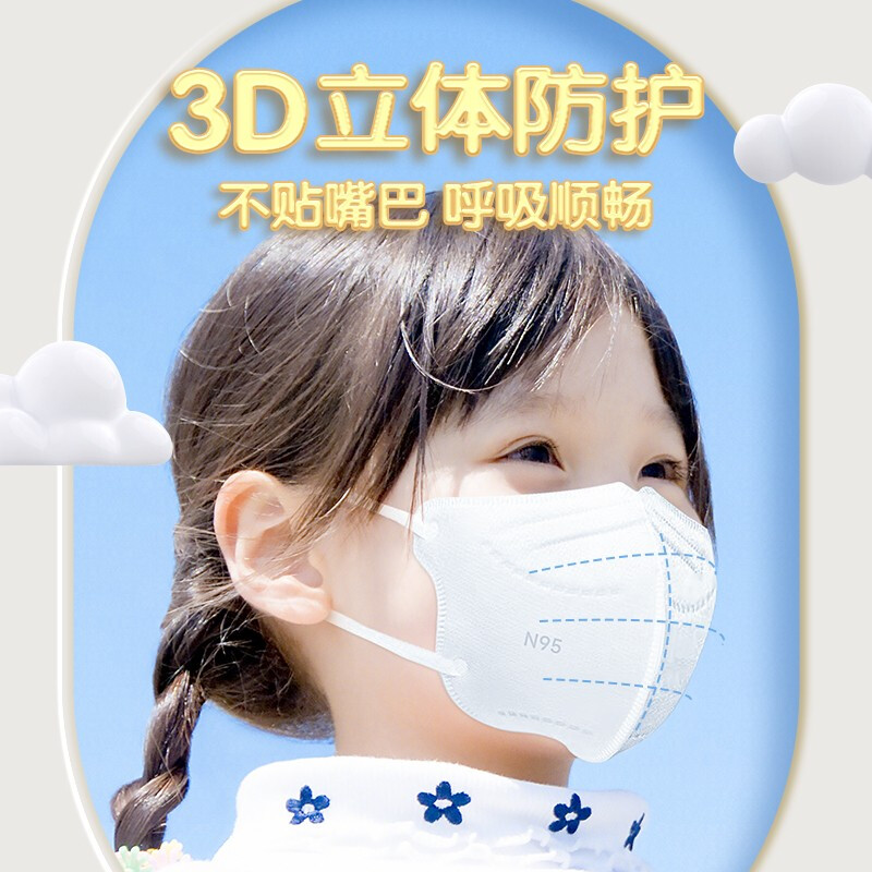 美仕康N95級滅菌醫用防護兒童口罩圖片1 美仕康N95級滅菌醫用防護兒童口罩圖片1