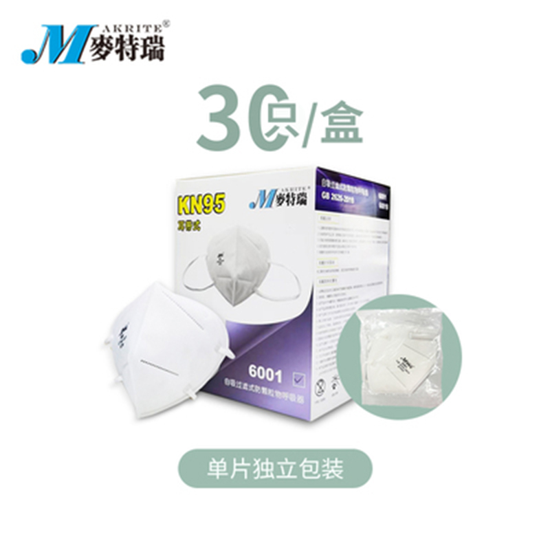 麥特瑞6001 KN95白色耳帶式防塵口罩圖片3 麥特瑞6001 KN95白色耳帶式防塵口罩圖片3