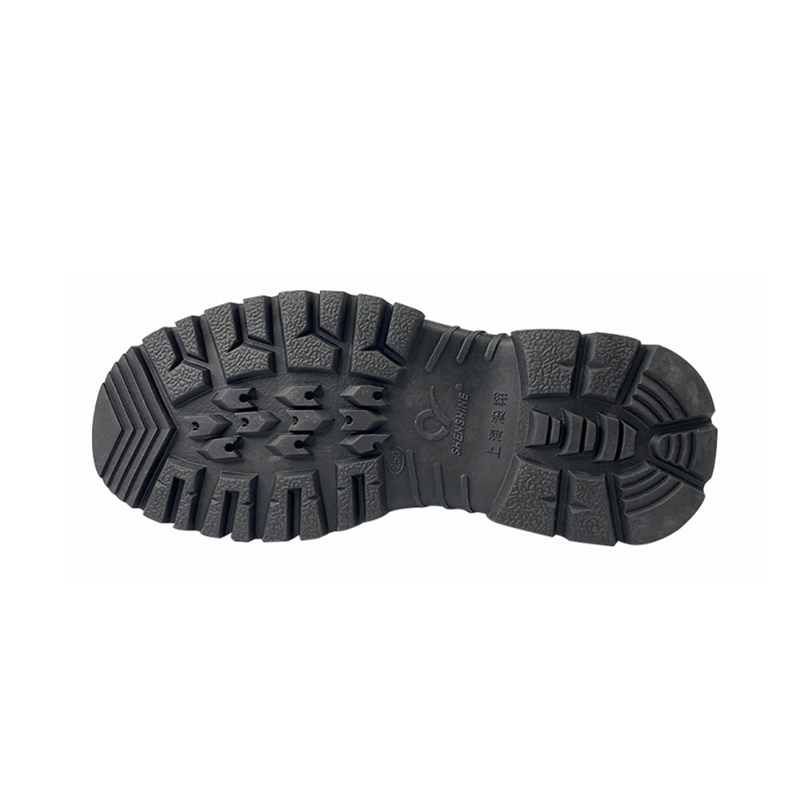 澳翔AX013黑色二層荔枝紋牛皮防砸橡膠大底安全鞋圖片4 澳翔AX013黑色二層荔枝紋牛皮防砸橡膠大底安全鞋圖片4