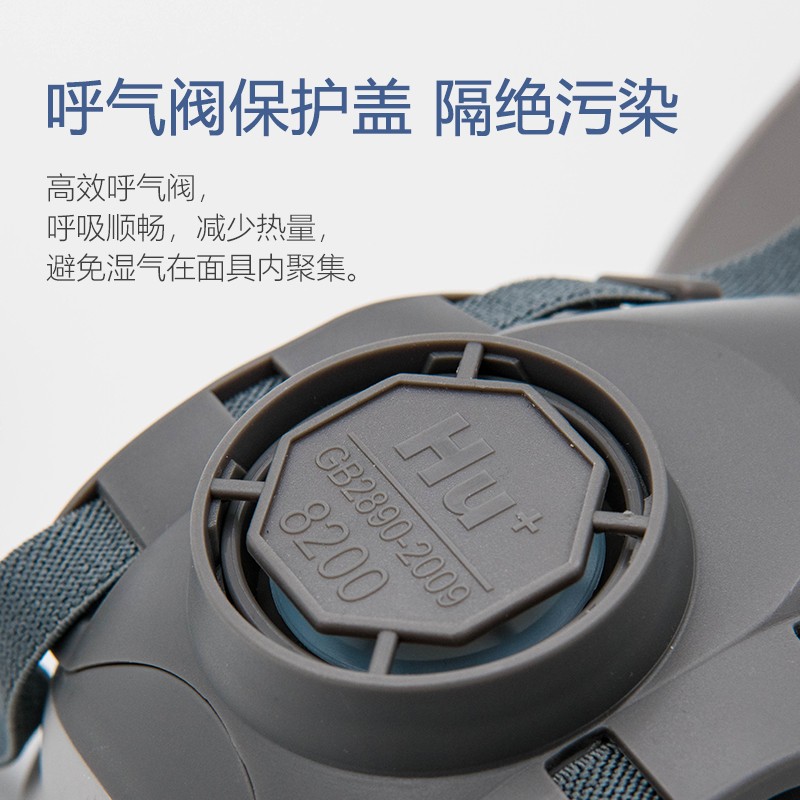 呼享8200雙濾盒橡膠半面罩防毒面具圖片2 呼享8200雙濾盒橡膠半面罩防毒面具圖片2