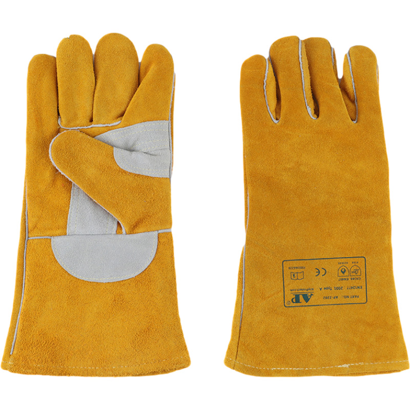 友盟AP-2202金黃色耐磨隔熱電焊手套圖片1 友盟AP-2202金黃色耐磨隔熱電焊手套圖片1