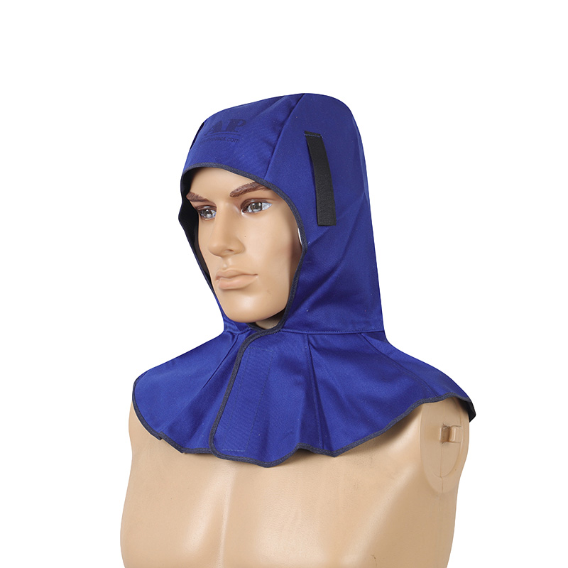 友盟AP-6680藍色阻燃布全護式焊帽圖片4 友盟AP-6680藍色阻燃布全護式焊帽圖片4