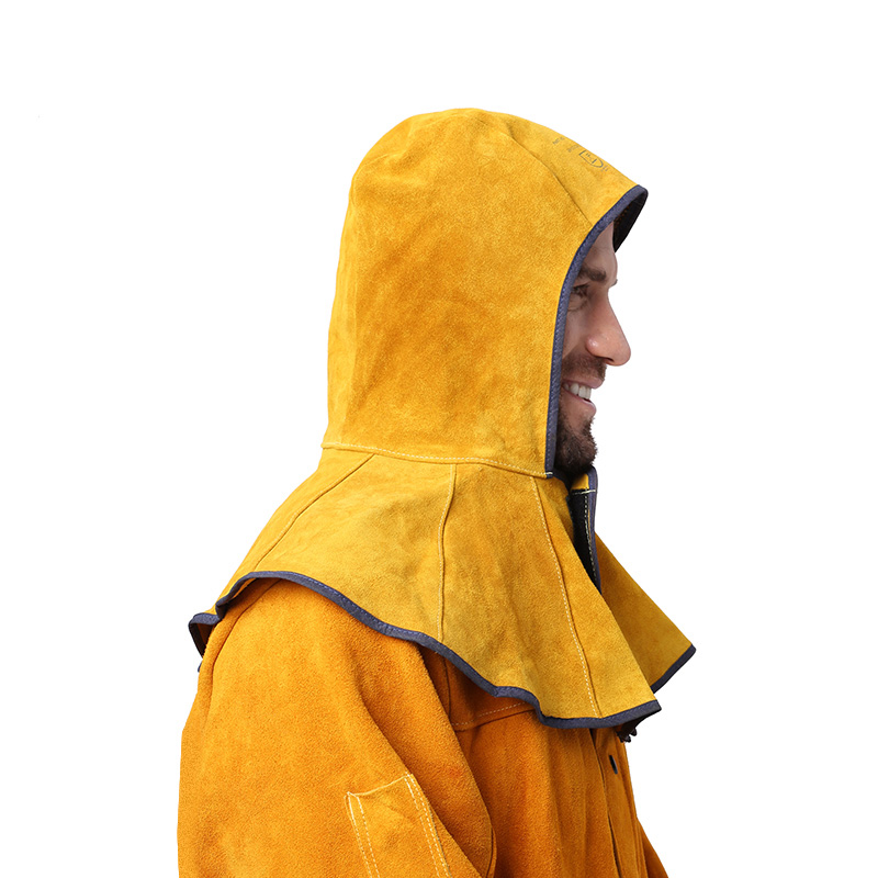 友盟AP-3000Y金黃色皮全護式焊帽圖片3 友盟AP-3000Y金黃色皮全護式焊帽圖片3