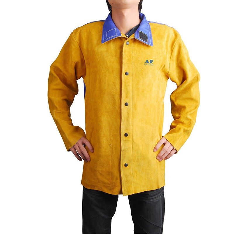 友盟AP-3060金黃色耐磨隔熱焊工服圖片1 友盟AP-3060金黃色耐磨隔熱焊工服圖片1