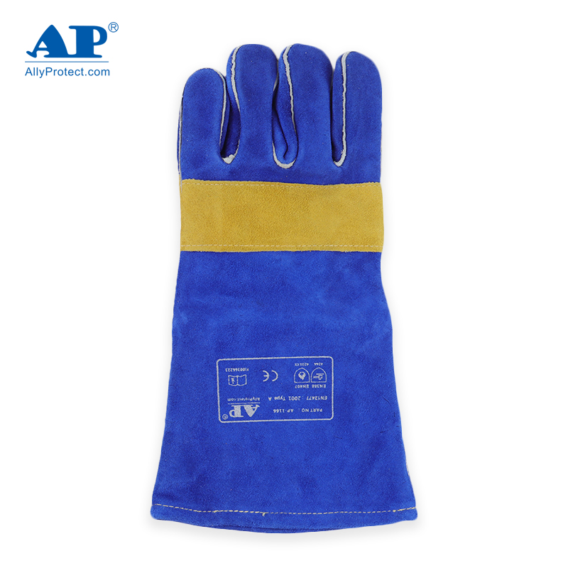友盟AP-1166彩藍色牛二層皮電焊手套圖片2 友盟AP-1166彩藍色牛二層皮電焊手套圖片2