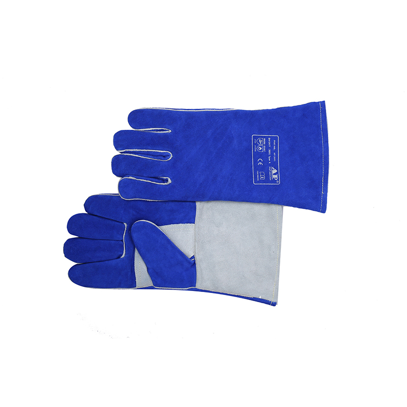 友盟AP-2601彩藍(lán)色牛二層皮電焊手套圖片2 友盟AP-2601彩藍(lán)色牛二層皮電焊手套圖片2