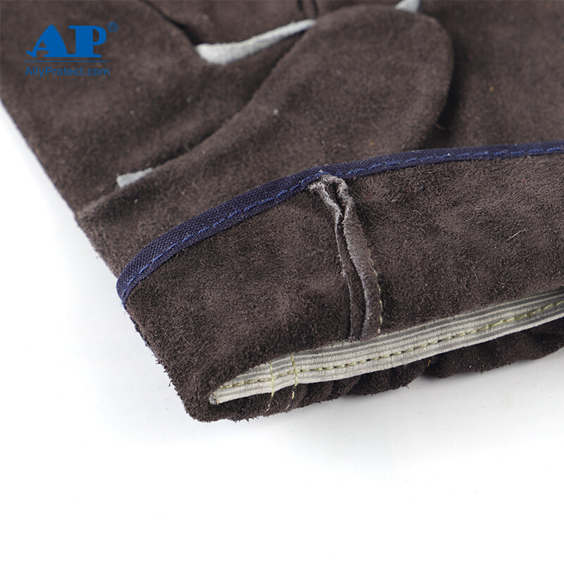 友盟AP-1301炭啡色牛二層皮勞保手套圖片3 友盟AP-1301炭啡色牛二層皮勞保手套圖片3