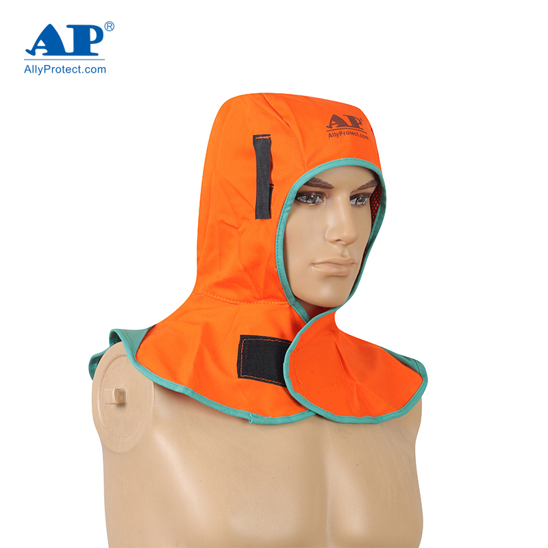 友盟AP-6671橙紅色阻燃布全護式焊帽圖片1 友盟AP-6671橙紅色阻燃布全護式焊帽圖片1