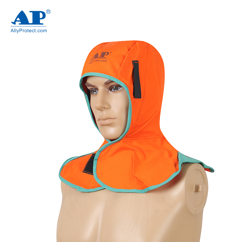 友盟AP-6671橙紅色阻燃布全護式焊帽圖片3 友盟AP-6671橙紅色阻燃布全護式焊帽圖片3