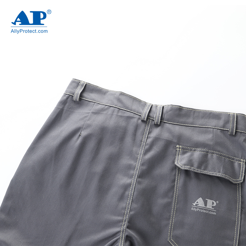 友盟AP-4550灰色阻燃布配黑色牛皮阻燃工作服褲子圖片4 友盟AP-4550灰色阻燃布配黑色牛皮阻燃工作服褲子圖片4