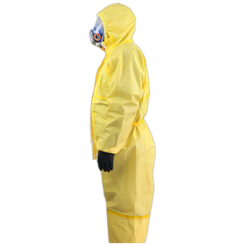 漢盾HD-BP618黃色帶帽連體防化服圖片3 漢盾HD-BP618黃色帶帽連體防化服圖片3