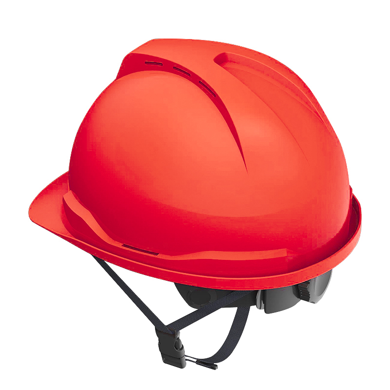 Honeywell霍尼韋爾Y99BAP115S Y99S系列ABS帶通風(fēng)孔四點(diǎn)快插下頦帶紅色安全帽圖片1