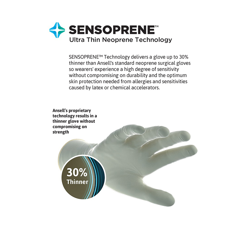 安思爾GAMMEX 340007075氯丁橡膠外科手套圖片3 安思爾GAMMEX 340007075氯丁橡膠外科手套圖片3