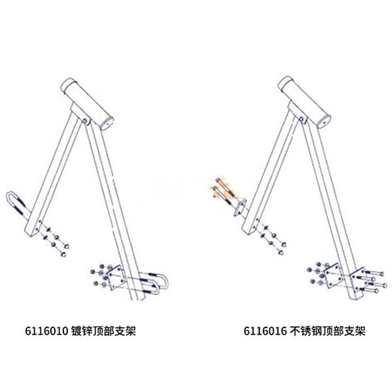 3M 6116010鍍鋅安全系統頂部支架圖片1