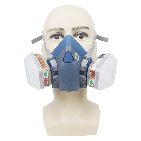 一護(hù)9207P型硅膠雙濾盒過(guò)濾式防毒面具套裝