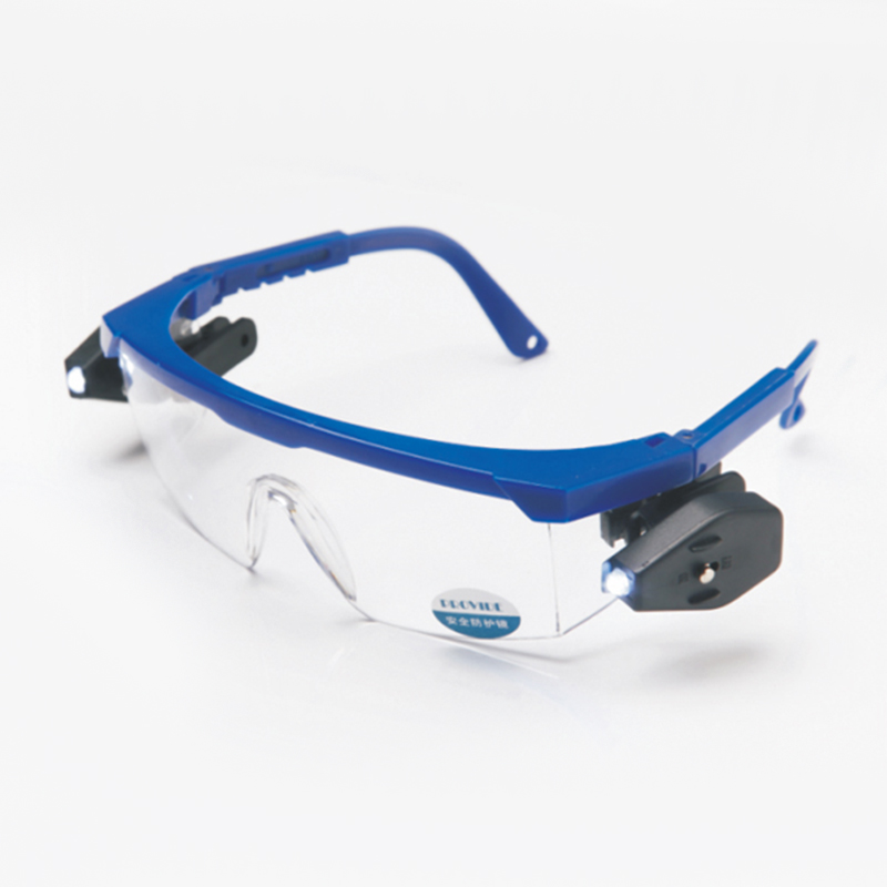 以勒9988D側(cè)翼LED照明防護眼鏡
