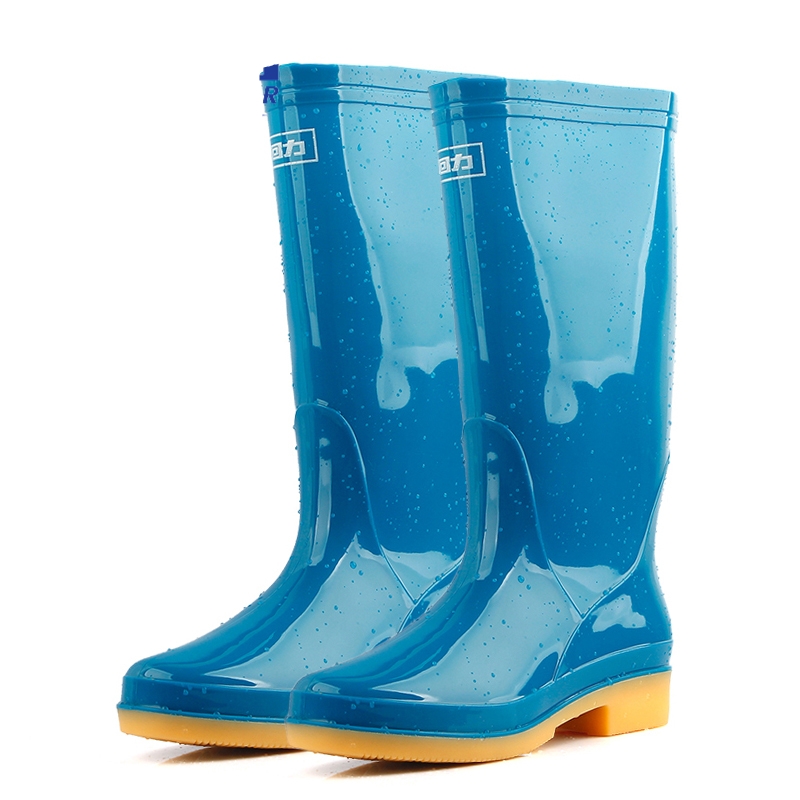 回力813藍(lán)色PVC高筒雨靴