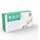 藍帆醫(yī)療一次性白色有粉橡膠手套