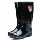 回力863黑色PVC防滑高筒雨靴