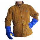 友盟AP-8130金棕色全皮焊工服上衣 友盟AP-8130金棕色全皮焊工服上衣