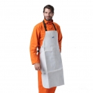 友盟AP-6104白色牛二層頸皮圍裙