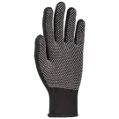 好員工D1303黑色滌綸點(diǎn)塑手套