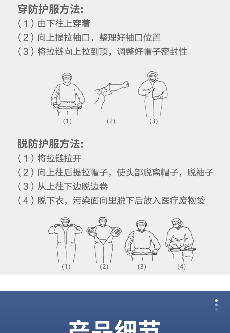 可孚一次性滅菌醫(yī)用防護服圖片9
