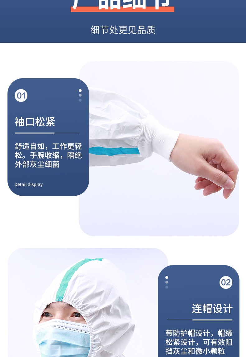 可孚一次性滅菌醫(yī)用防護服圖片10