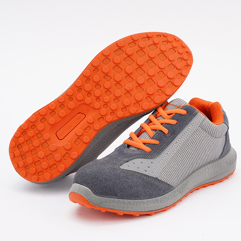 巴盾6518軟底防砸防刺穿網布低幫安全鞋圖片4