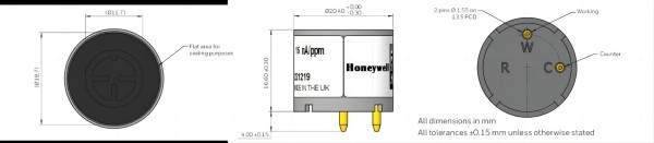 霍尼韋爾推出全新4NH3LL-100和Ultra-Sure CO氣體傳感器2