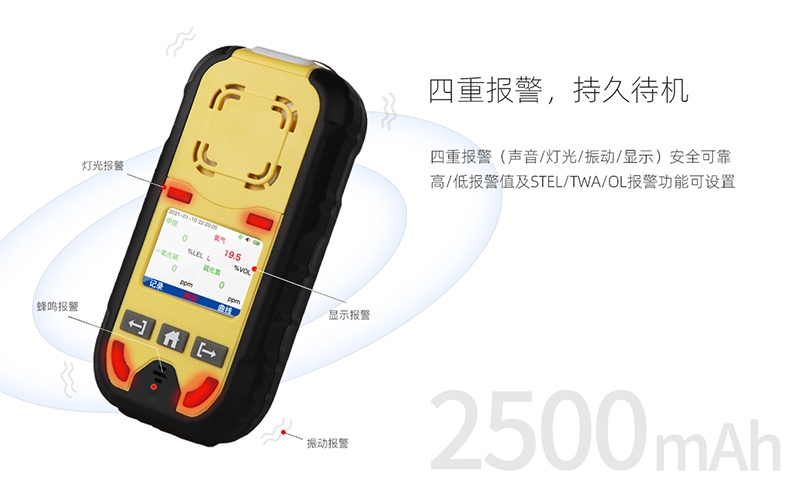 保時(shí)安BH-4M擴(kuò)散/泵吸四合一氣體檢測儀2.jpg