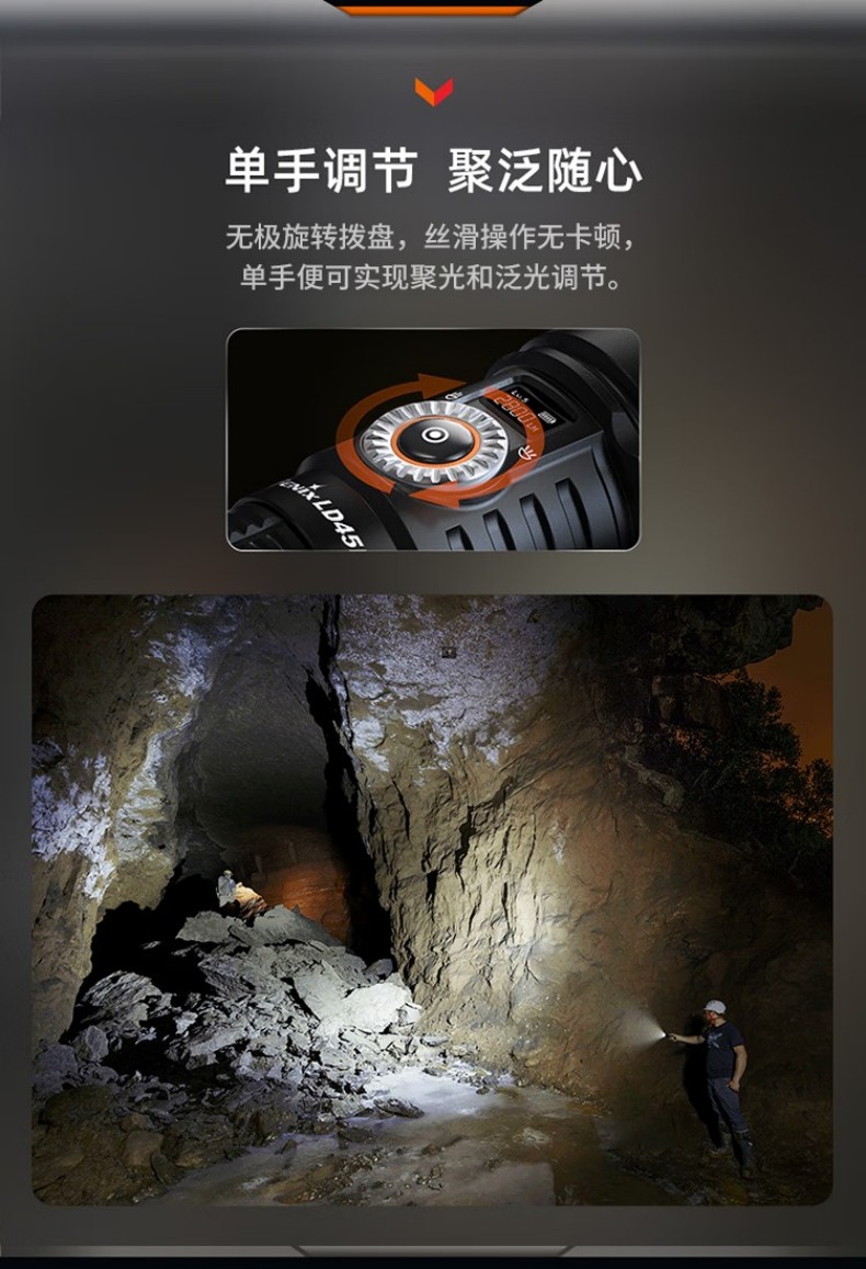 FENIX菲尼克斯LD45R LD系列電控調焦手電6.jpg
