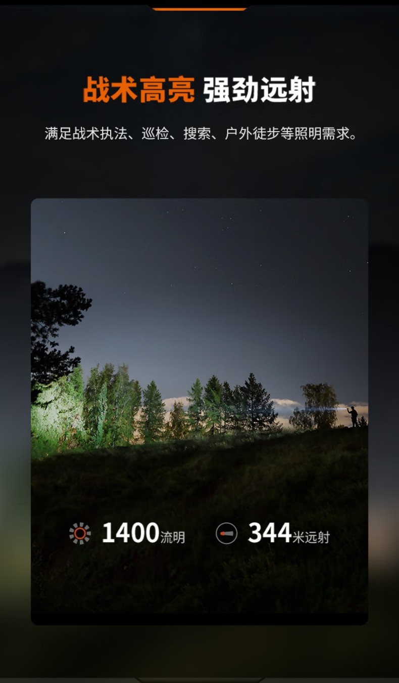 FENIX菲尼克斯PD32R PD系列高亮可充電戰(zhàn)術(shù)小直筒手電2.jpg