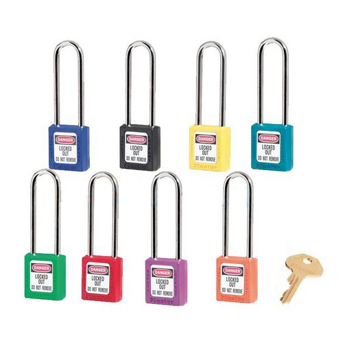 瑪斯特411MCNLTORJ橙色XENOY工程塑料安全掛鎖