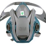 3M6502QL硅膠半面罩防毒面具本體