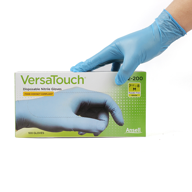 安思爾92-200藍色一次性無粉丁腈手套 安思爾92-200藍色一次性無粉丁腈手套
